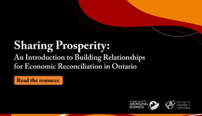 Building Relationships for Economic Reconciliation
